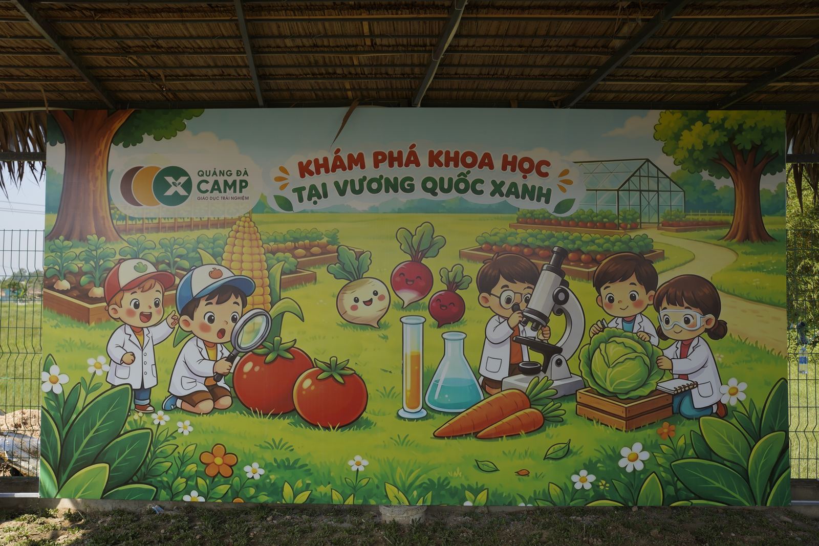 Tranh tường Khám phá khoa học tại Vương Quốc Xanh